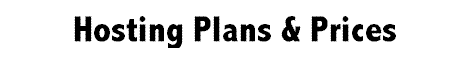 Plans & Prices